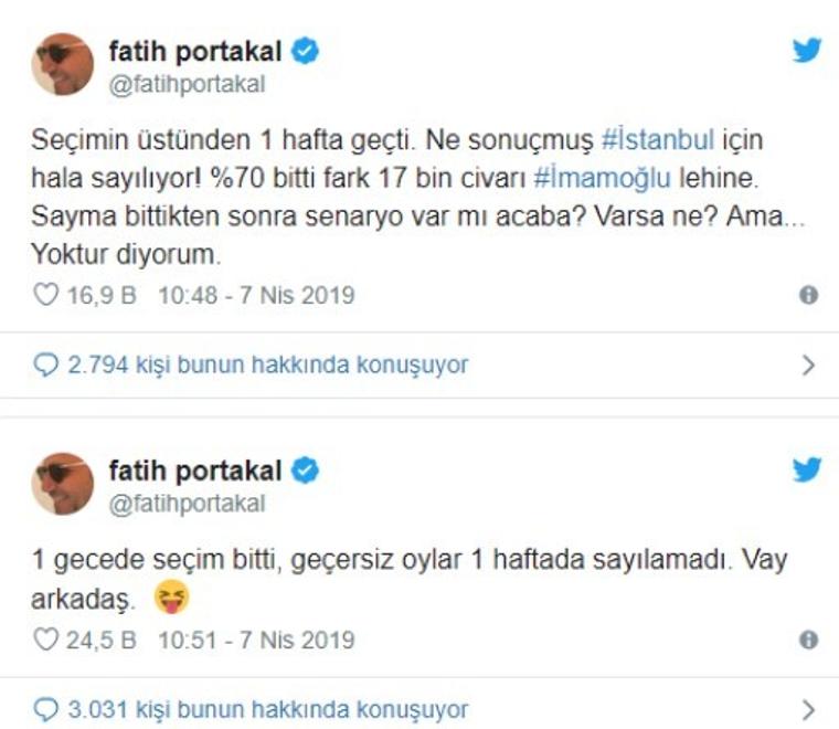 Fatih Portakal'dan tepki: Senaryo var mı?