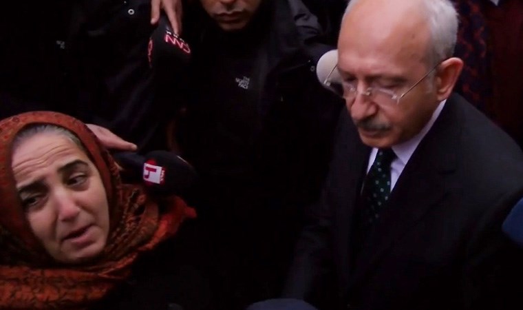 Depremde evi yıkılan kadın, Kılıçdaroğlu'ndan yardım istedi