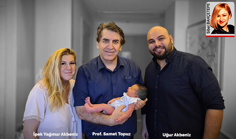 Rahim zarı kanseri olan İpek Akbeniz, tedavinin ardından bebeğini kucağına aldı