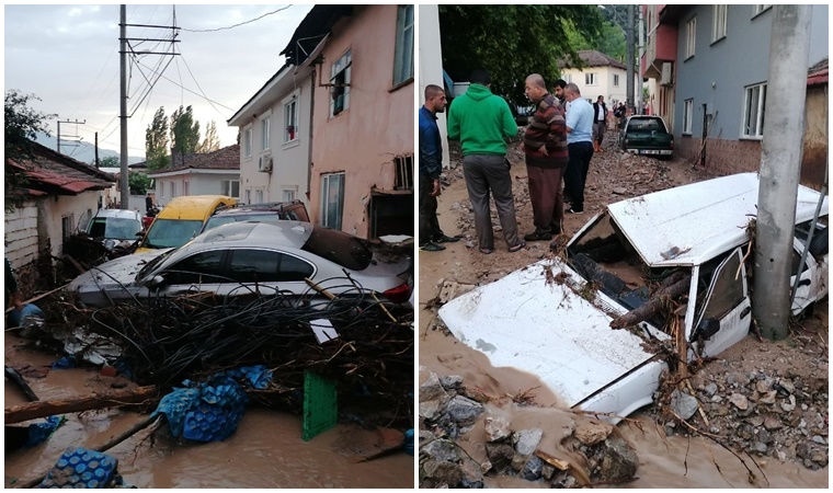 Bursa’da 22 Haziran günü yaşanan 3 saatlik sel ve dolunun zararı hesaplandı