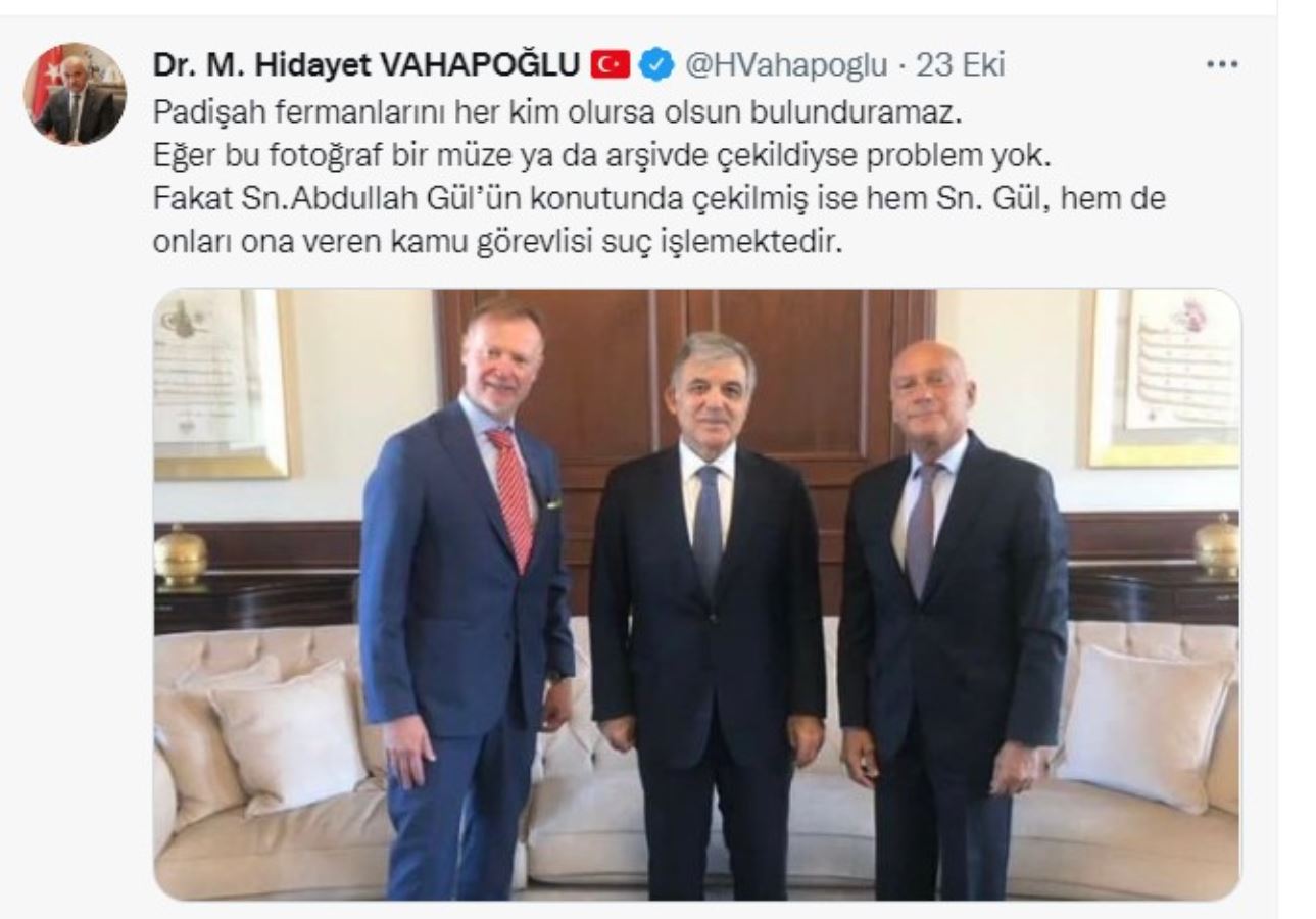 Finlandiya Büyükelçisi ile Abdullah Gül görüşmesinde dikkat çeken ayrıntı
