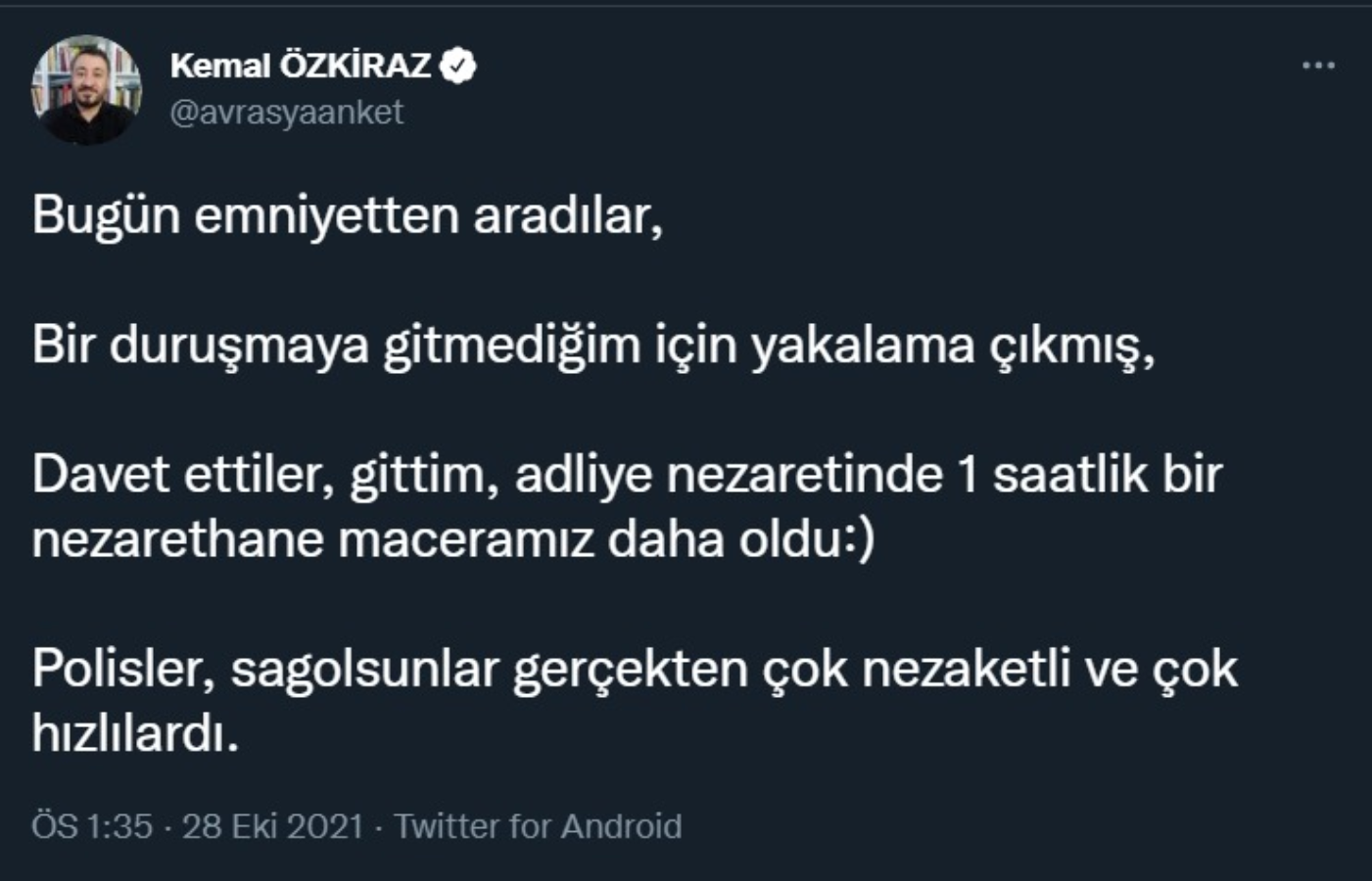 Kemal Özkiraz hakkında yakalama kararı çıkarıldı