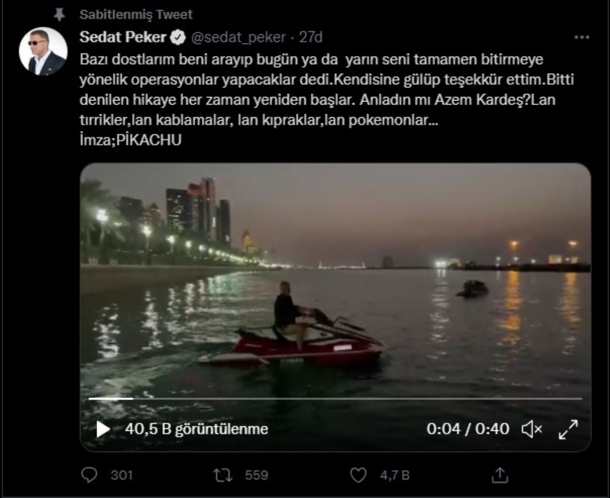 Operasyon iddiası vardı: Sedat Peker video ile yanıt verdi