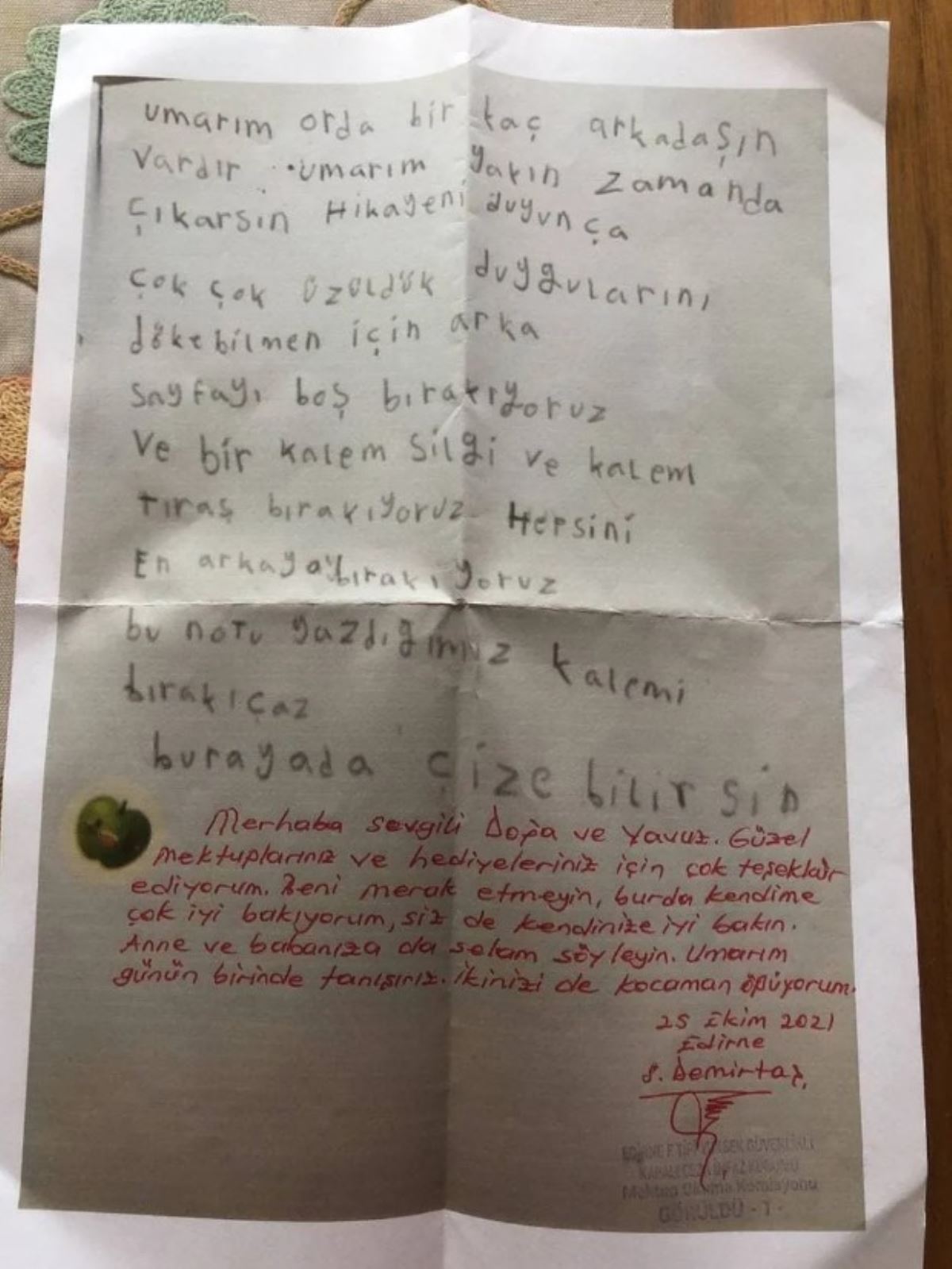 Çocuklardan Demirtaş'a harçlık ve mektup: Umudunu kaybetme