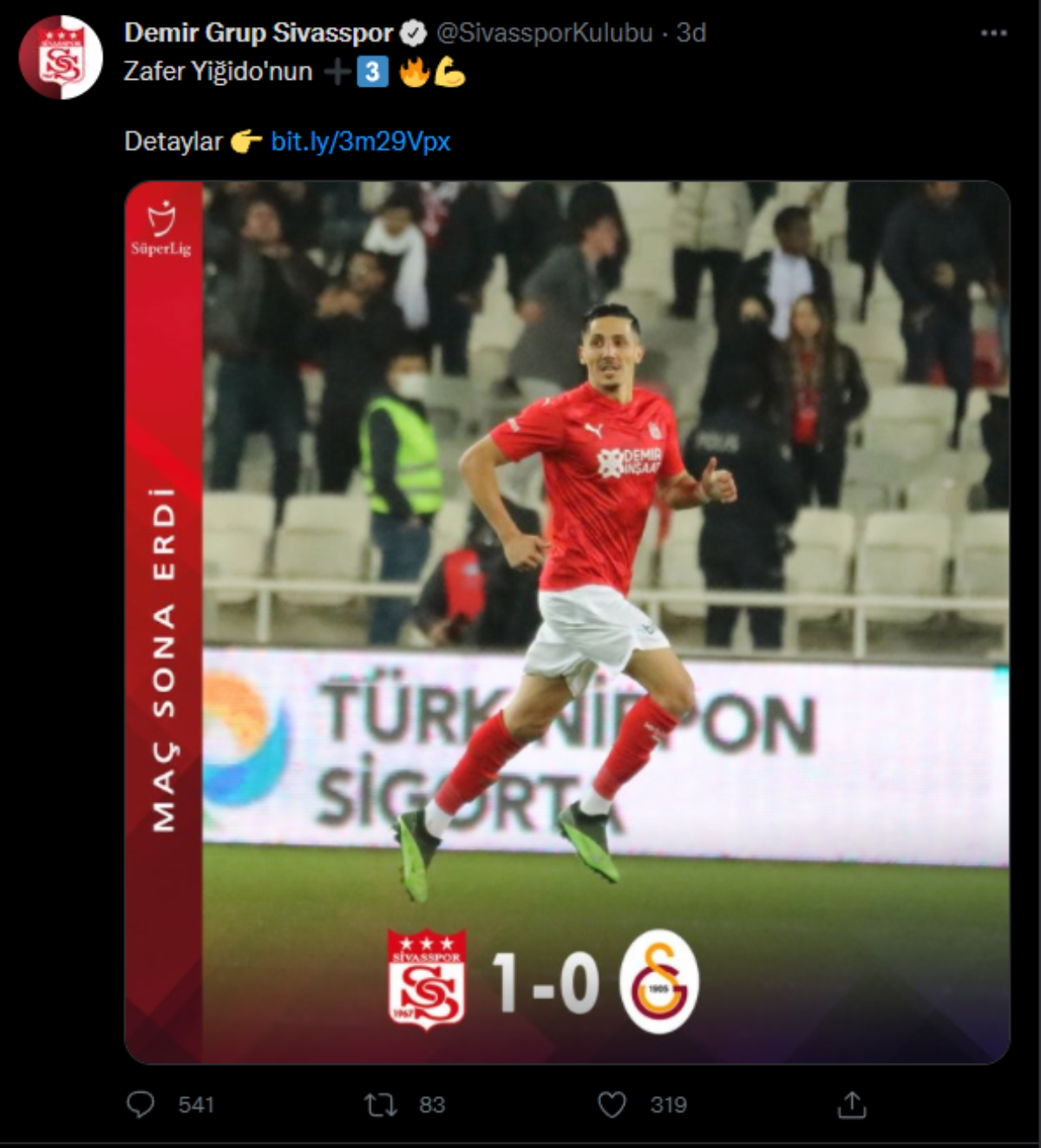 Sivasspor'dan tepki çeken paylaşım!