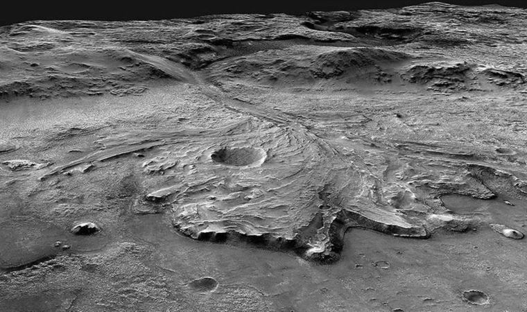 Mars'ın Jezero Krateri'ndeki kayaların volkanik kökenli olduğu belirlendi