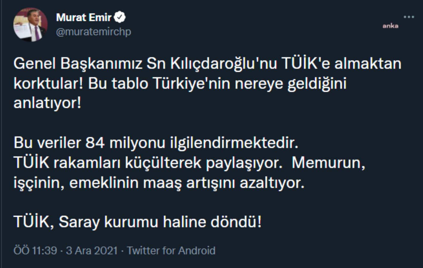 TÜİK'in kapılarını Kılıçdaroğlu'na açmamasına sert tepki: 'Kapılarına kilit vurdu!'