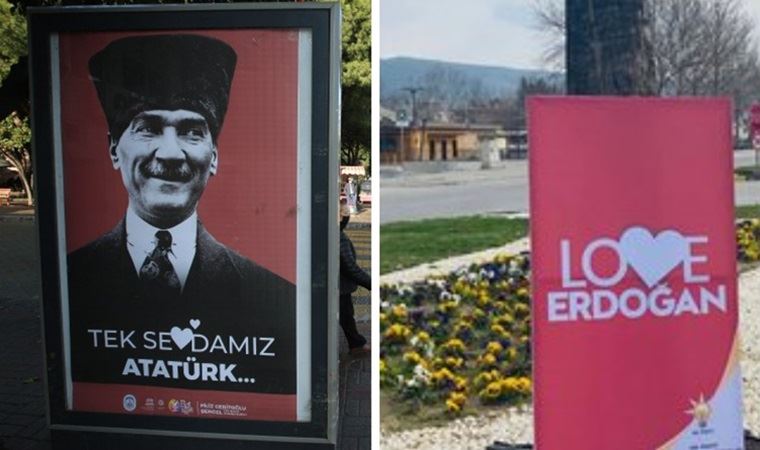 "Cesedimizi çiğnemeden olmaz" dediler: 'Love Erdoğan' gitti, ‘Tek Sevdamız Atatürk’ geldi
