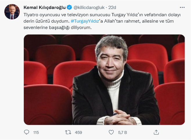 Turgay Yıldız hayatını kaydetti! Kılıçdaroğlu'ndan başsağlığı mesajı