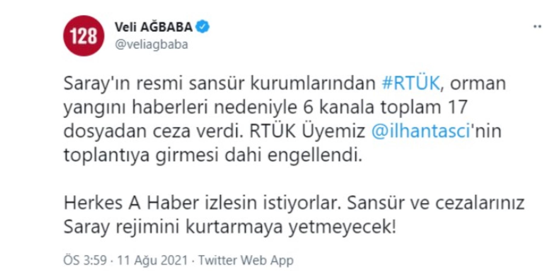 CHP'li Ağbaba'dan RTÜK'ün cezalarına tepki: Herkes A Haber izlesin istiyorlar