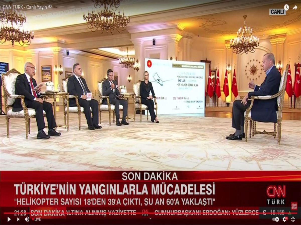 Erdoğan'ın katıldığı canlı yayında 'prompter' ve 'suflör' detayı