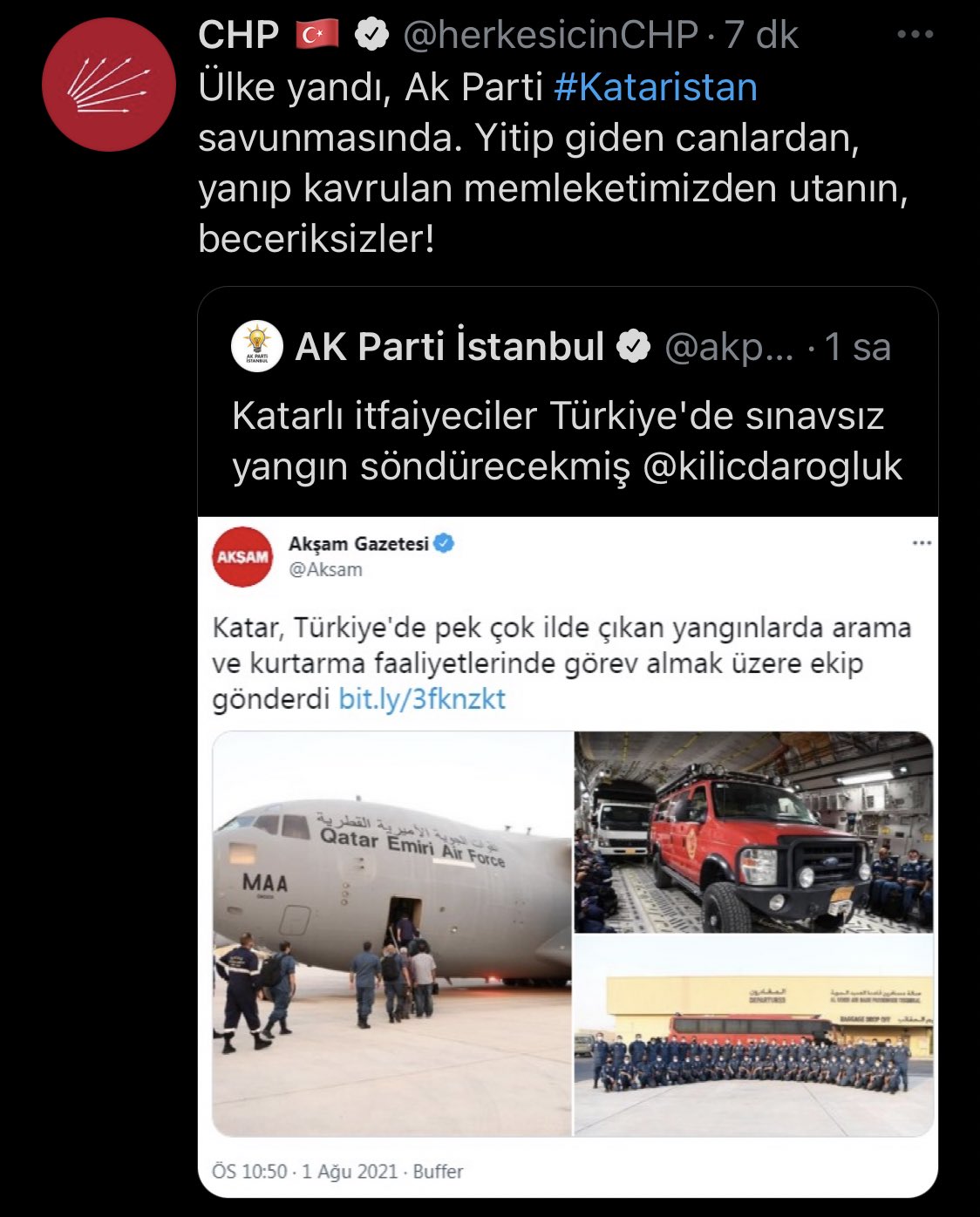 CHP'nin yanıtı AKP'ye tweet sildirdi