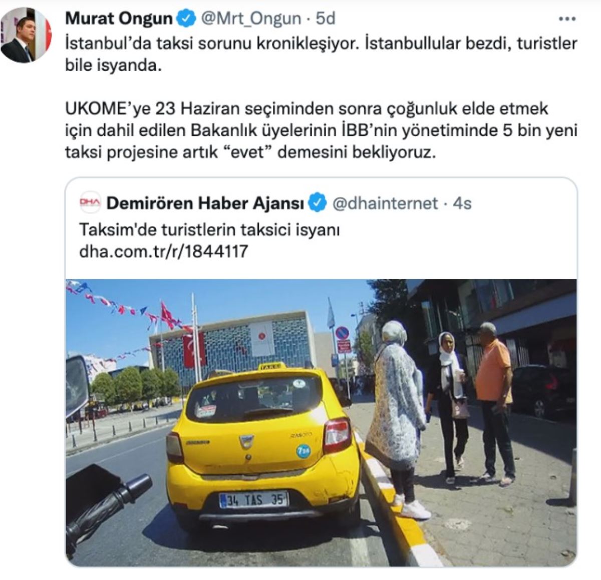 İBB Sözcüsü'nden 'Taksi' çıkışı: İstanbullular bezdi, turistler bile isyanda
