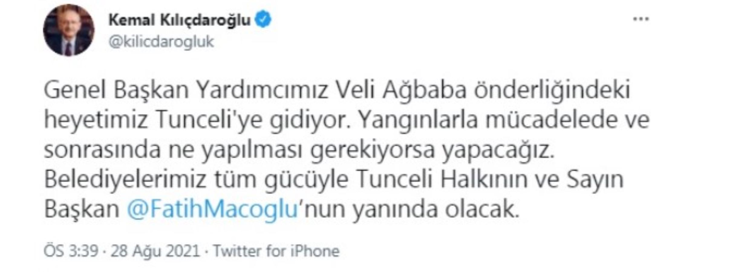 Kılıçdaroğlu'ndan 'Tunceli' açıklaması: Ne yapılması gerekiyorsa yapacağız