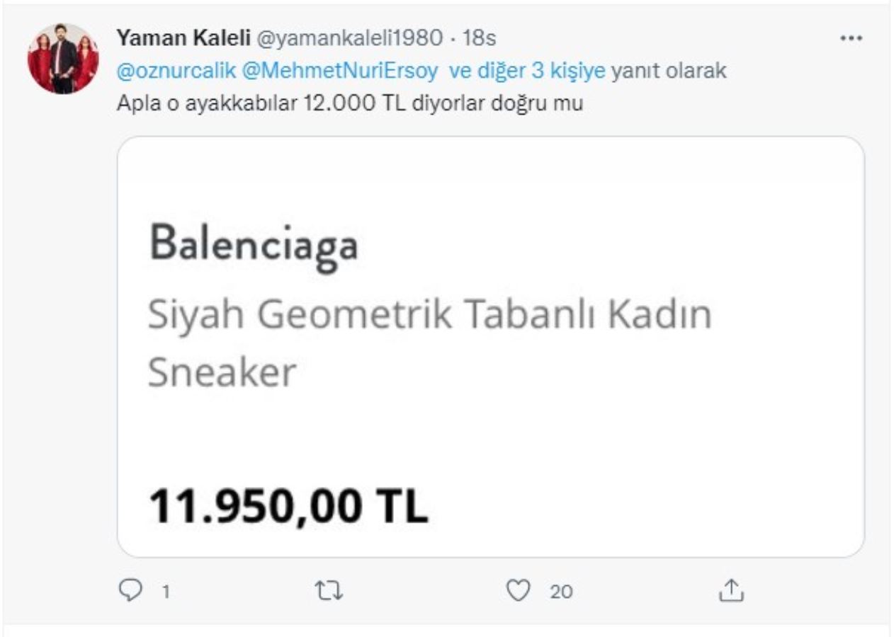 AKP'li Çalık’ın 12 bin TL'lik ayakkabısına tepki