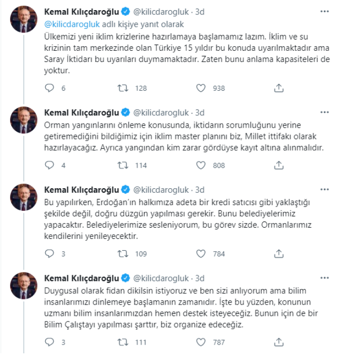Kemal Kılıçdaroğlu, art arda tweetledi: Ağır sansür altındayız