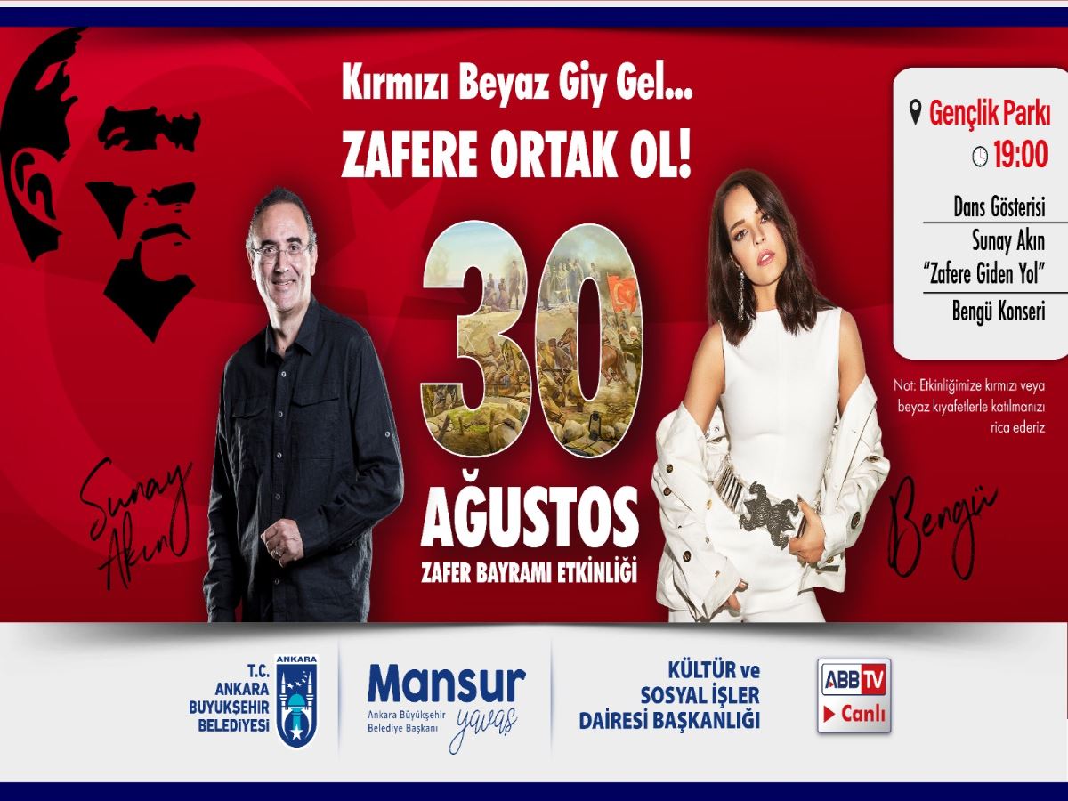 Ankara'da "Kırmızı beyaz" konser