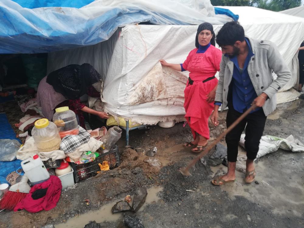 Zonguldak’ta mevsimlik tarım işçilerinin çadırları sular altında kaldı
