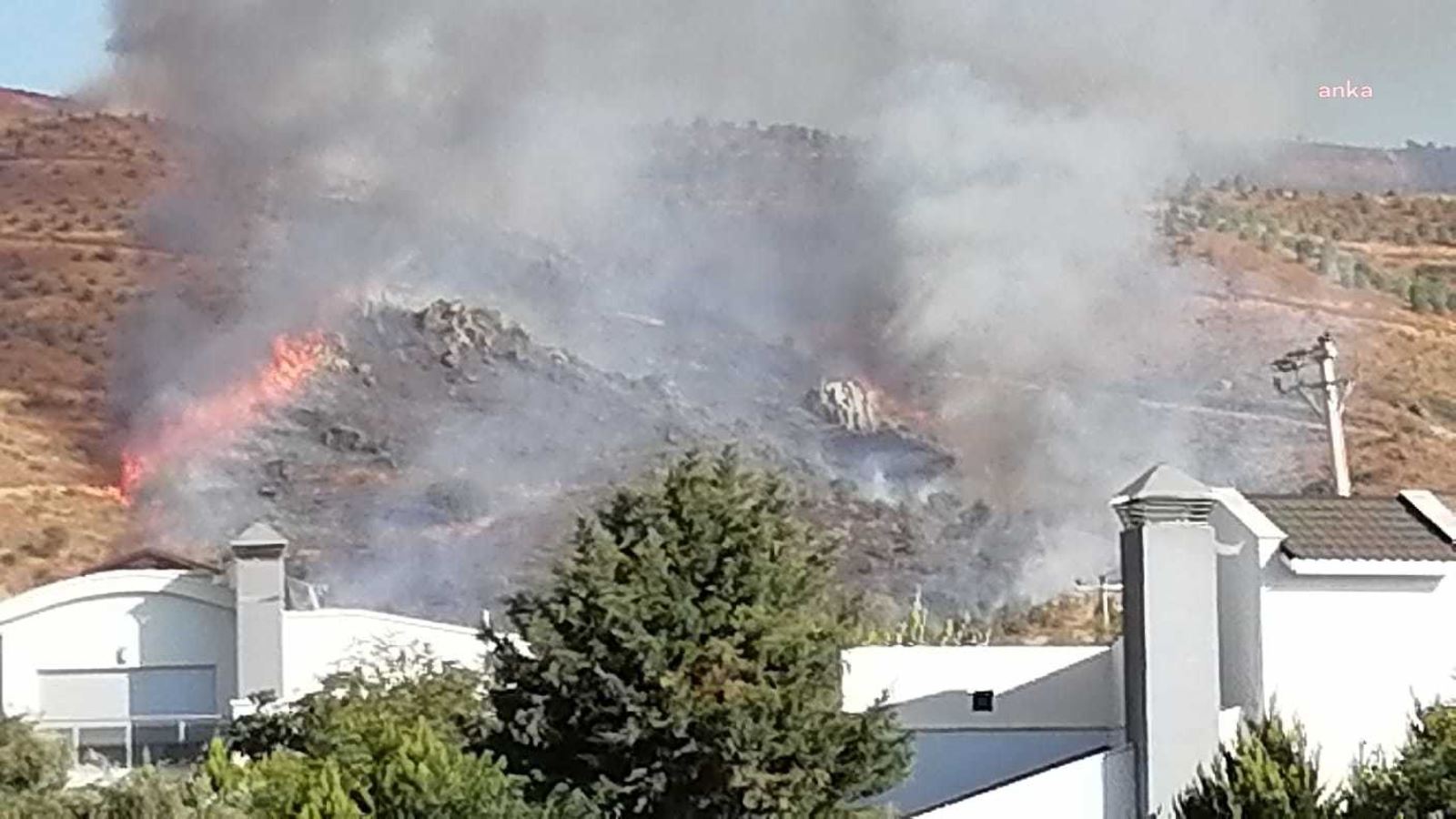 İzmir'in en gözde yerleşim bölgesinde korkutan yangın