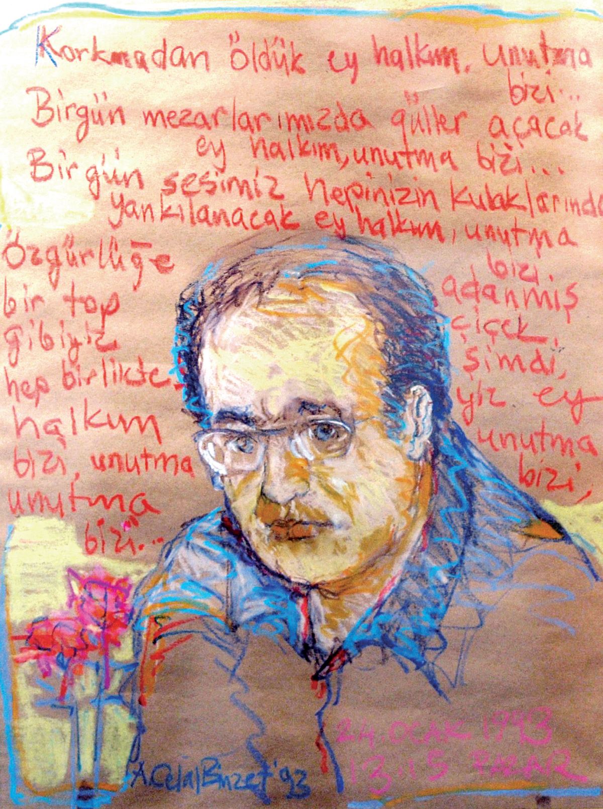 Ressam-yazar Celal Binzet, 24 Ocak 1993'ün ağlatan tablosunu anlattı