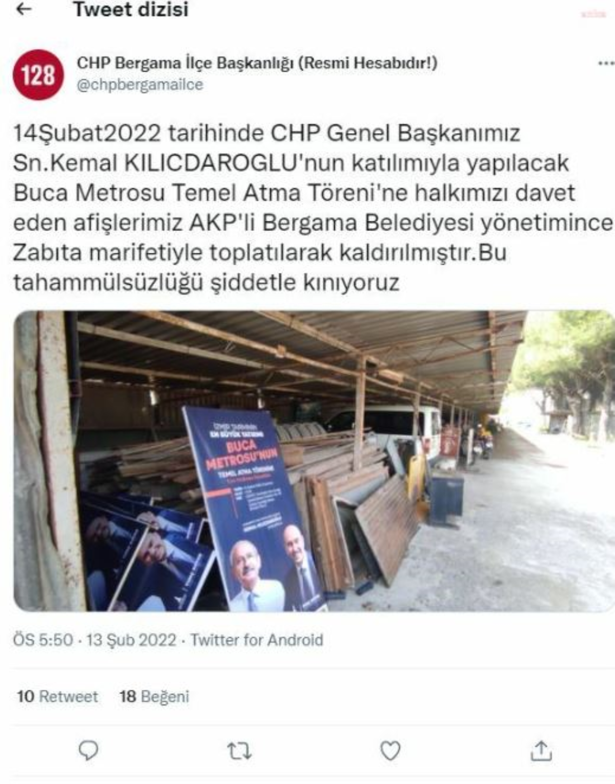 CHP'li belediye paylaştı: Kemal Kılıçdaroğlu'nun fotoğrafları çöpe atıldı iddiası