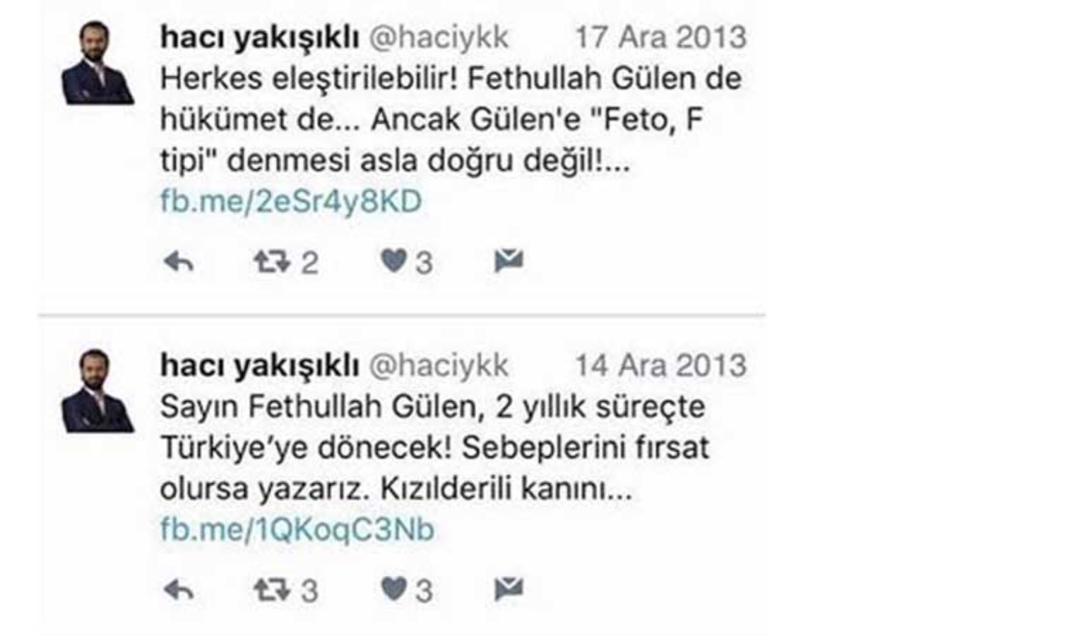 Akit'in Ankara temsilcisi Hacı Yakışıklı Tarkan'ı hedef aldı, FETÖ iletileri ortaya saçıldı
