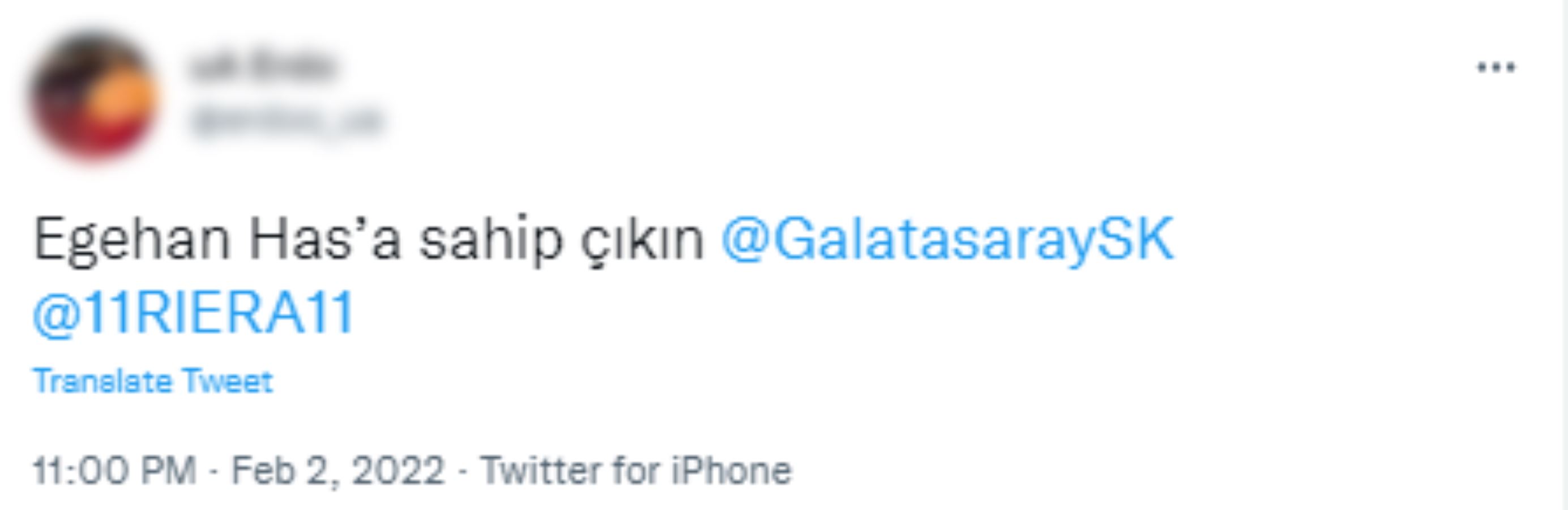 Galatasaray tişörtlü fotoğraf paylaşan Egehan Has, kulüpten gönderildi