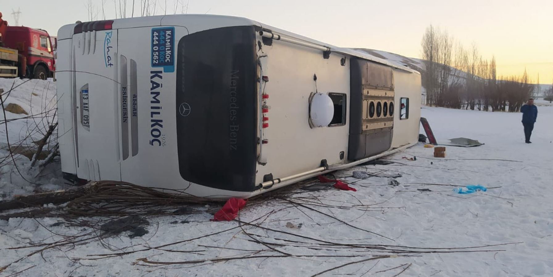 Sivas’ta otobüs kazası: 11 yaralı