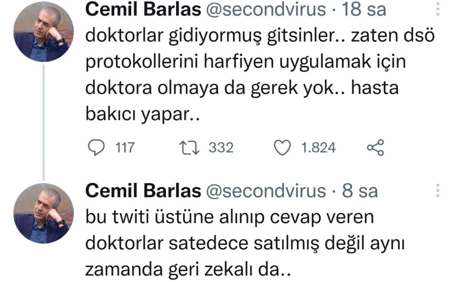 Erdoğan'a 'Cemil Barlas' desteği: Hasta bakıcı da yapar