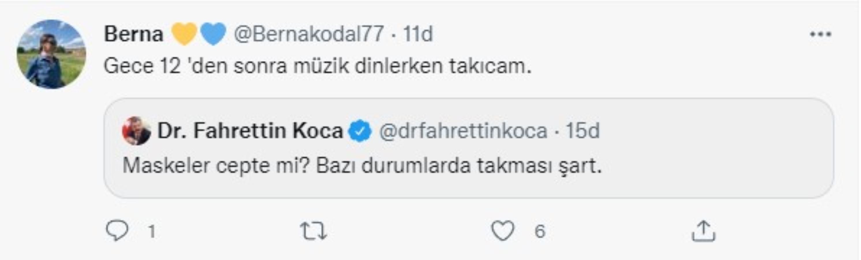 Bakan Koca'nın maske paylaşımı sosyal medyanın gündemine oturdu: 'Fake hesap sandım'