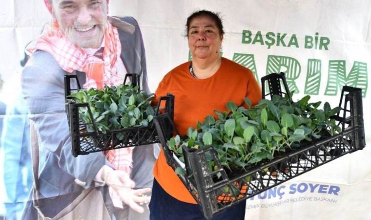 İzmir’de 100 bin atalık kışlık sebze fidesi üreticiye dağıtıldı