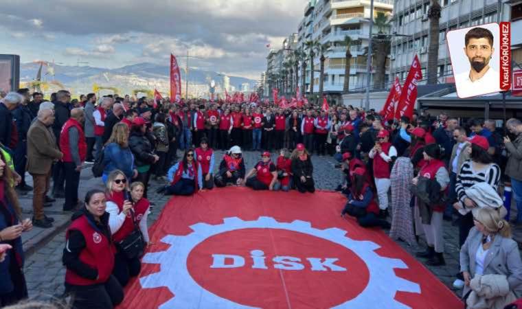 İşçiler vergide ve gelirde adalet için İzmir’de sokağa döküldü