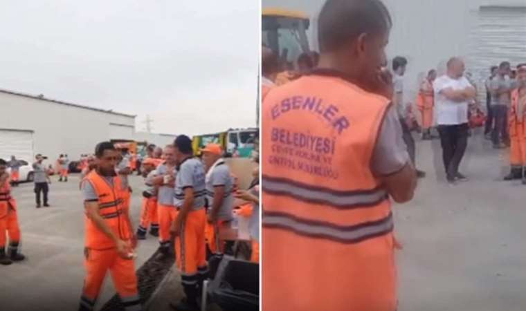 AKP’li Esenler Belediyesi’nde işçiler grevde!