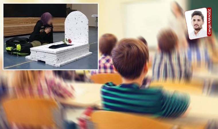 ÇEDES hız kesmiyor: Okulda maket mezar!