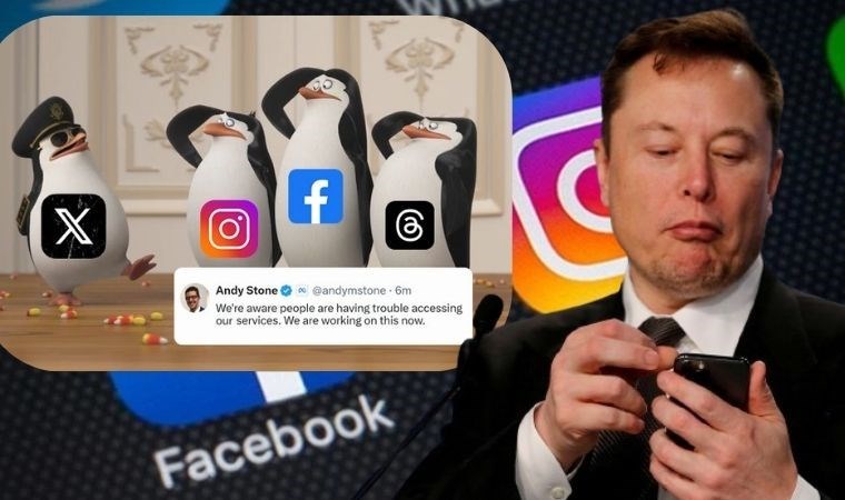 Elon Musk'tan ilginç paylaşım: Meta sözcüsü Instagram ve Facebook'a  erişim sorununu X'ten duyurdu