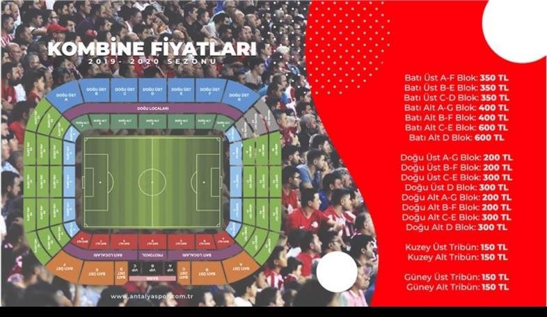 Antalyaspor’da kombine bilet fiyatları açıklandı