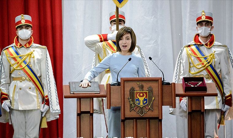 Moldova Cumhurbaşkanı Maia Sandu görevine başladı