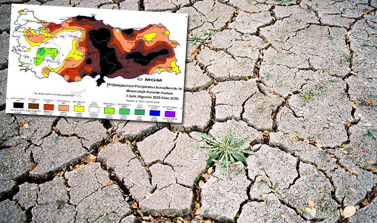 Meteoroloji'nin korkutan kuraklık haritası