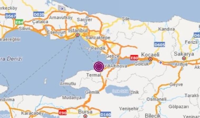Marmara Denizi’nde 3.9'luk deprem!