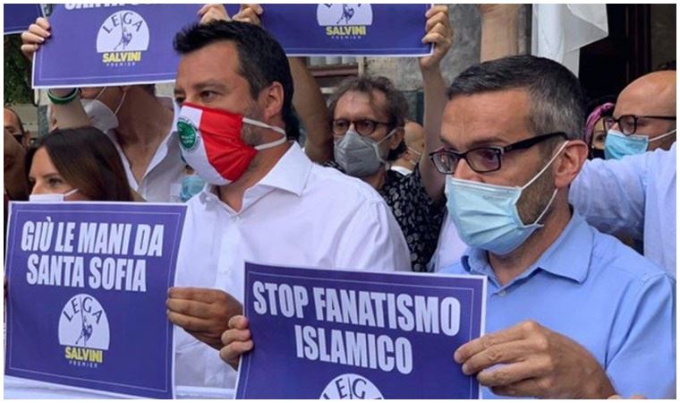 İtalya’daki aşırı sağcı partiden Ayasofya eylemi