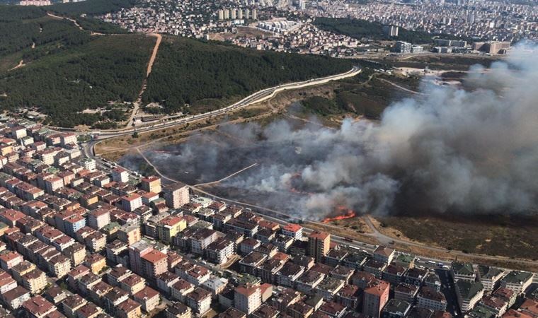 istanbul maltepe de askeri alanda yangin