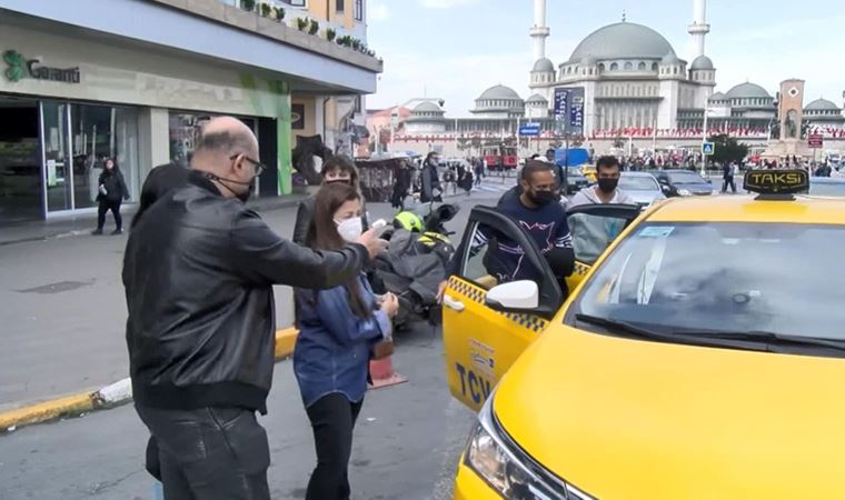 Taksim Meydanı'nda turistin isyanı