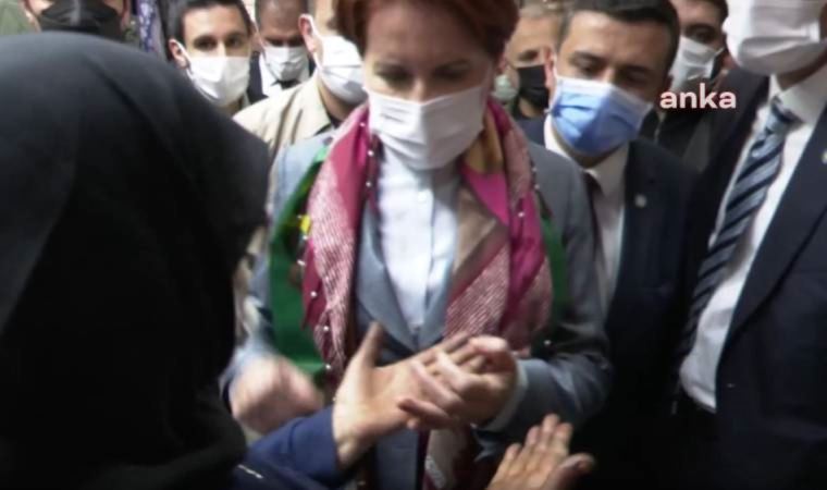 Meral Akşener'e derdini anlatan yurttaş: Çeksinler ellerimin halini, o iktidar görsün