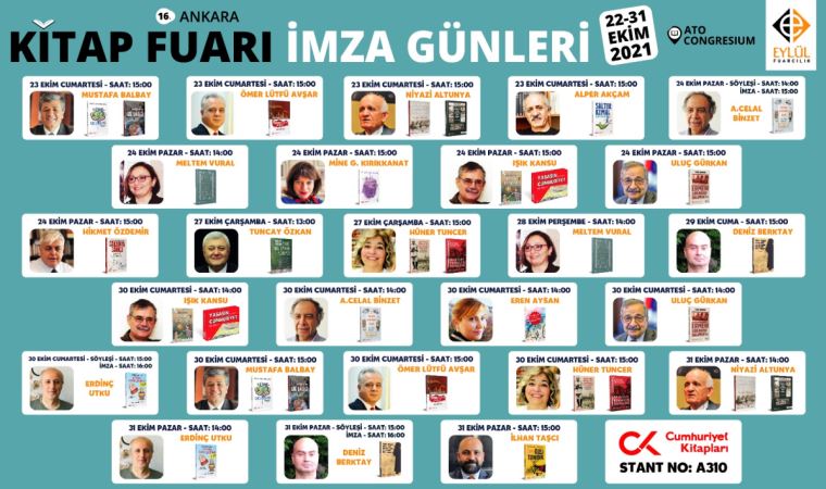 Cumhuriyet yazarları Ankara’da okuyucuyla buluşuyor!