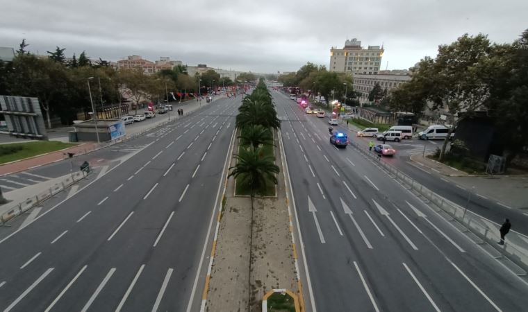 Vatan Caddesi 29 Ekim provaları nedeniyle trafiğe kapatıldı