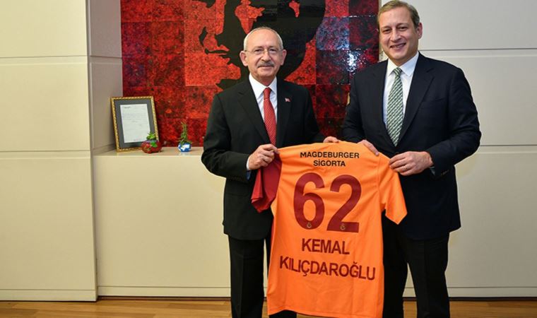 Galatasaray Başkanı Burak Elmas, Kemal Kılıçdaroğlu'nu ziyaret etti