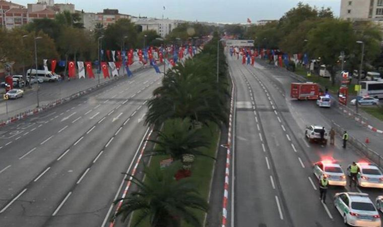 Cumhuriyet Bayramı kutlamaları nedeniyle Vatan Caddesi trafiğe kapatıldı