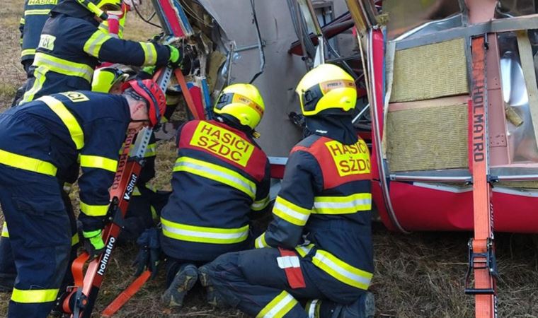 Çekya'da korkunç kaza: 30 metre yükseklikten düştü