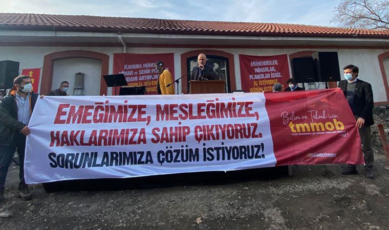 Zonguldak'ta tarihi Maden Mühendisleri Odası binası için yurttaşlar bir araya geldi