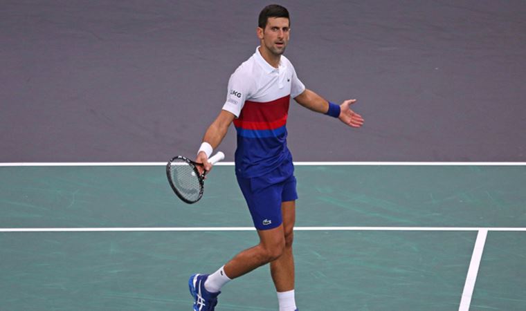 Sırp tenisçi Novak Djokovic, Sırbistan'ın galibiyetiyle çılgına döndü